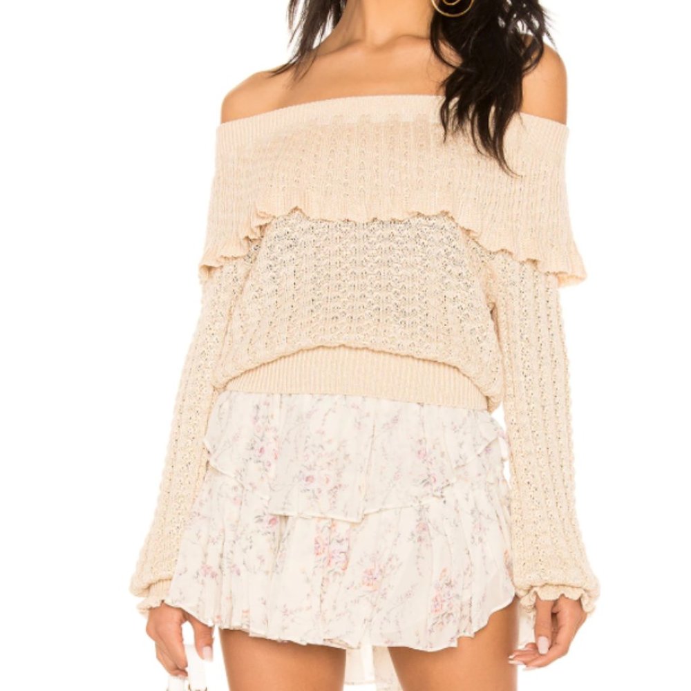 Free People Crazy In Love Ruffle Top